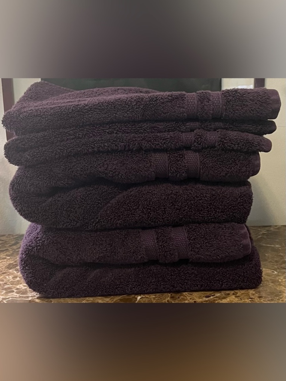 Wamsutta Plush Micro Cotton Bath & Hand Towels - Plum (2 ea.) - Picture 11 of 11